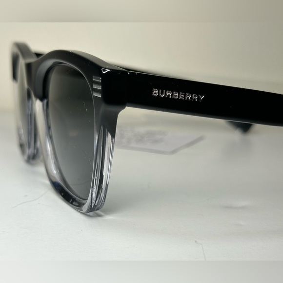 NWT MENS BURBERRY COOPER SUNGLASSES BE4348F 394887 BLACK W/ALL ACCESSORIES - Picture 12 of 13